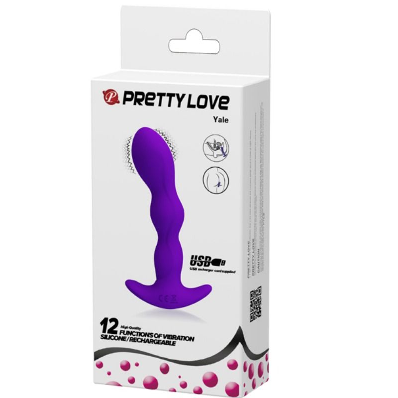 PRETTY LOVE MASSAGER ANAL 12 MODES VIBRATION LILAS — vue alternative