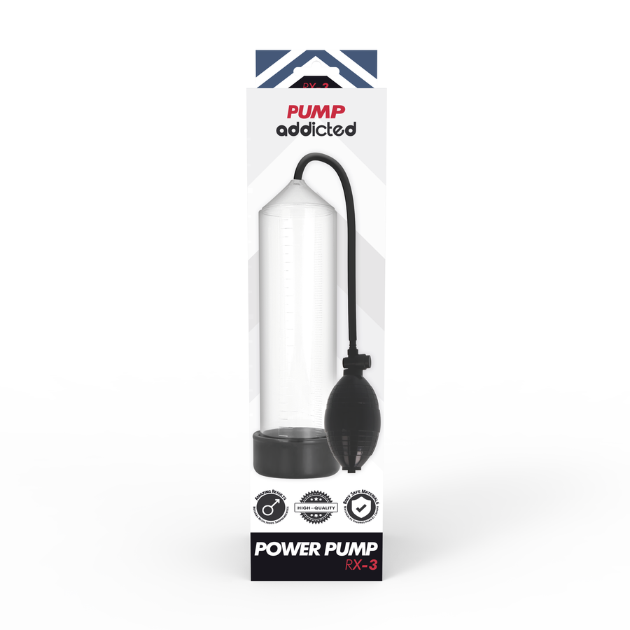 PUMP ADDICTED Rx3 Transparent — accessoires inclus