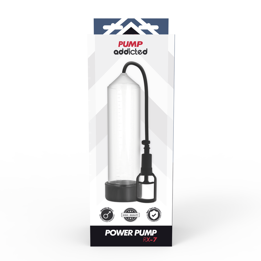 PUMP ADDICTED Rx7 Transparent — accessoires inclus