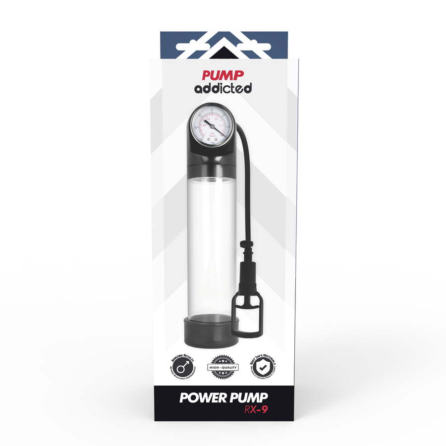 PUMP ADDICTED Rx9 Transparent — accessoires inclus
