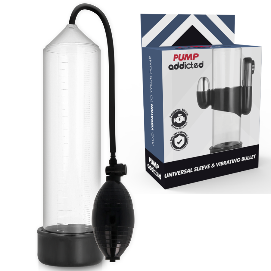 PUMP ADDICTED Vibrateur Transparent Rx3 - Aura Intime