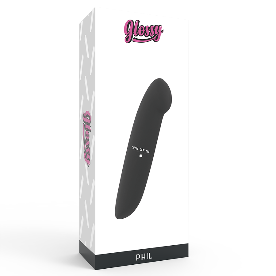 GLOSSY Vibrateur Phil Noir — vue arrière