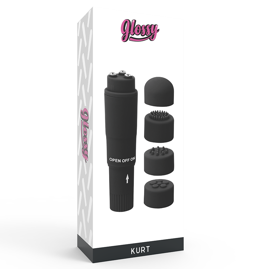 GLOSSY Masseur Poche Kurt Noir — vue arrière