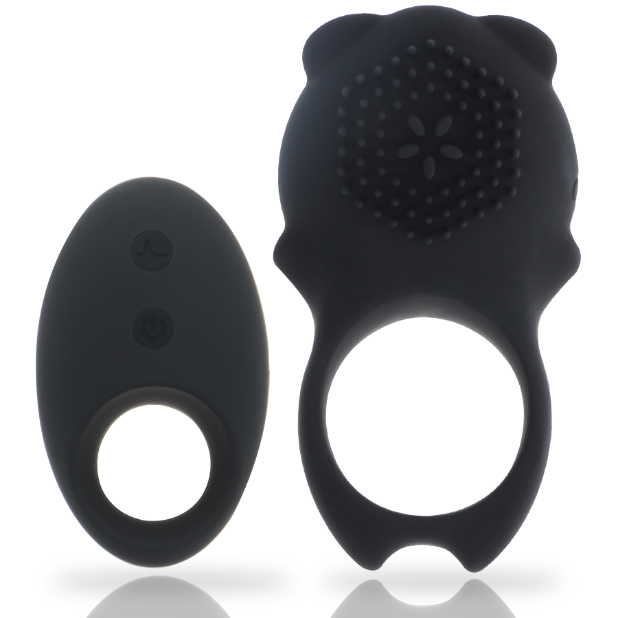 MIA TELECOMMANDE COLOSSEO RING NOIR - Aura Intime