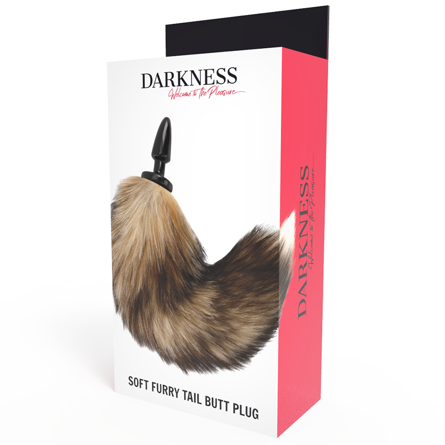 DARKNESS ANAL Queue Naturelle Plug Anal Silicone 10 Cm — vue arrière