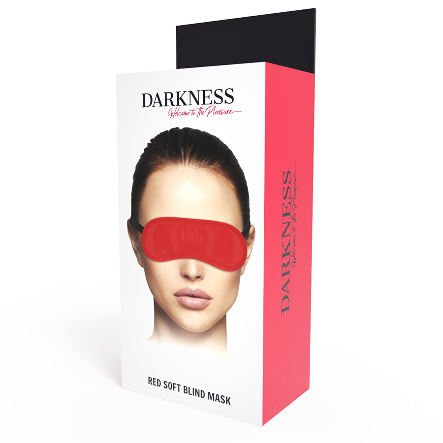 DARKNESS BONDAGE Masque Droit Rouge — accessoires inclus