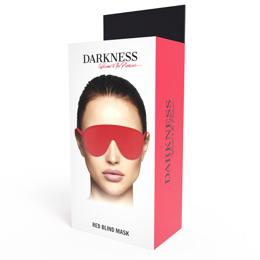DARKNESS BONDAGE Masque Rouge Haute Qualité — accessoires inclus