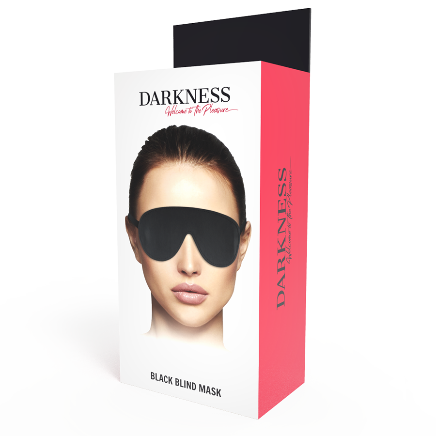 DARKNESS BONDAGE Masque Noir Haute Qualité — accessoires inclus