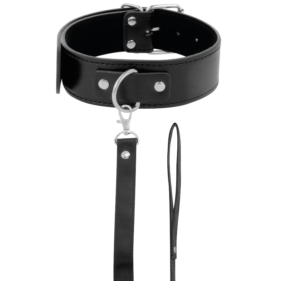 DARKNESS BONDAGE Collier Posture Chaîne Cuir — vue détaillée