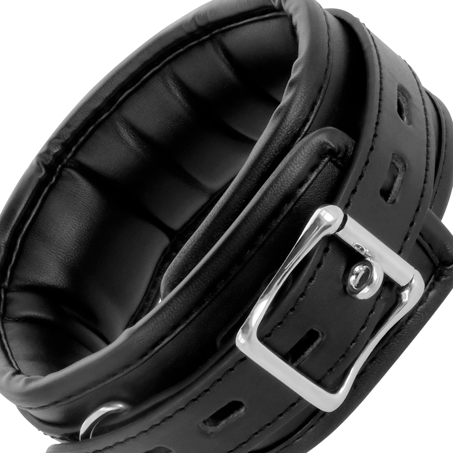 DARKNESS BONDAGE Collier Cuir Souple Chaîne — vue arrière