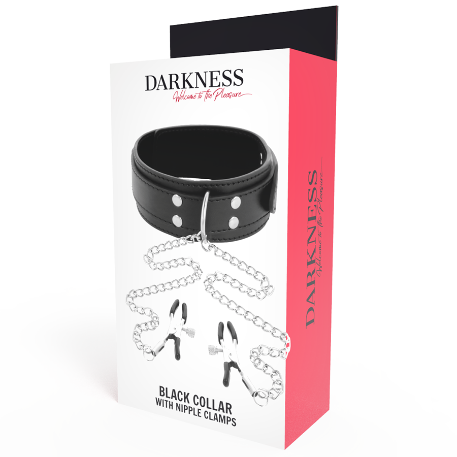 DARKNESS BONDAGE Collier Pinces Nipple Noir — vue arrière