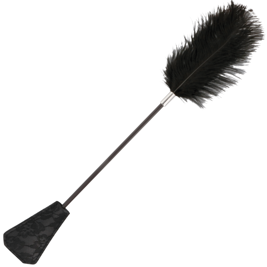 DARKNESS SENSATIONS Fouet Plume Damour Noir 56 Cm - Aura Intime