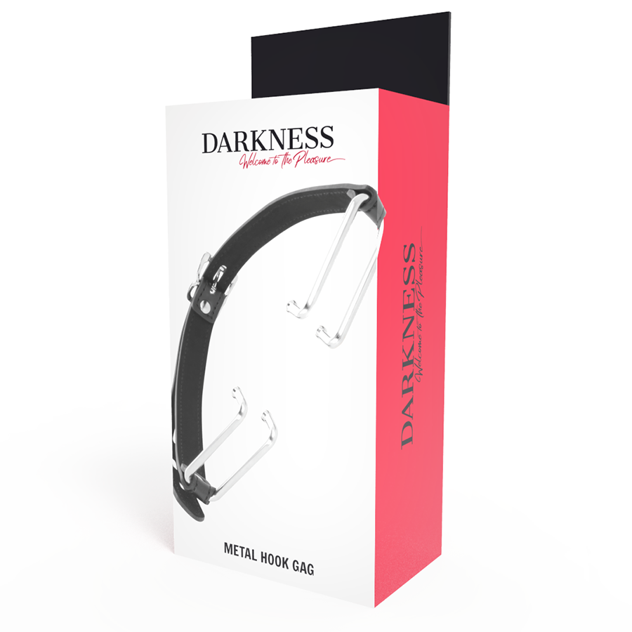 DARKNESS BONDAGE Gag Crochet Noir — vue arrière