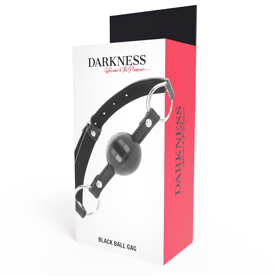 DARKNESS BONDAGE Bâillon Boule Noire — vue arrière