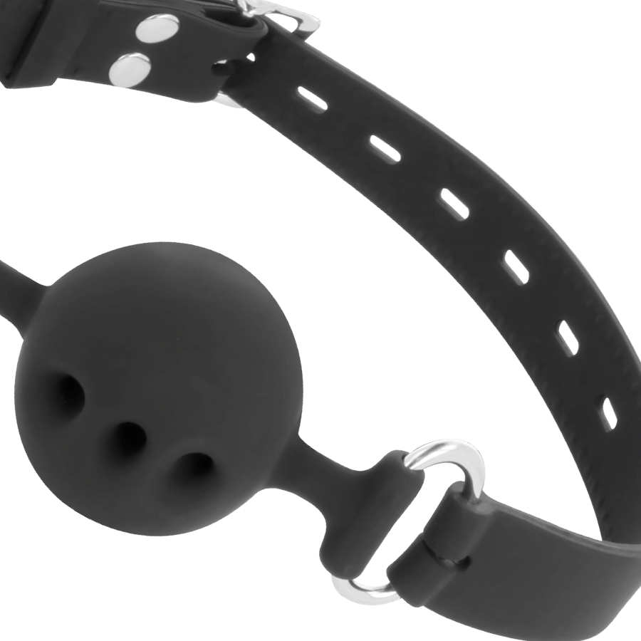 DARKNESS BONDAGE Bton Silicone Respirant Noir — vue alternative