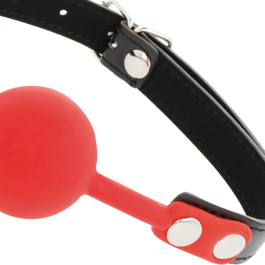 DARKNESS BONDAGE Bâillon Silicone Rouge — vue alternative