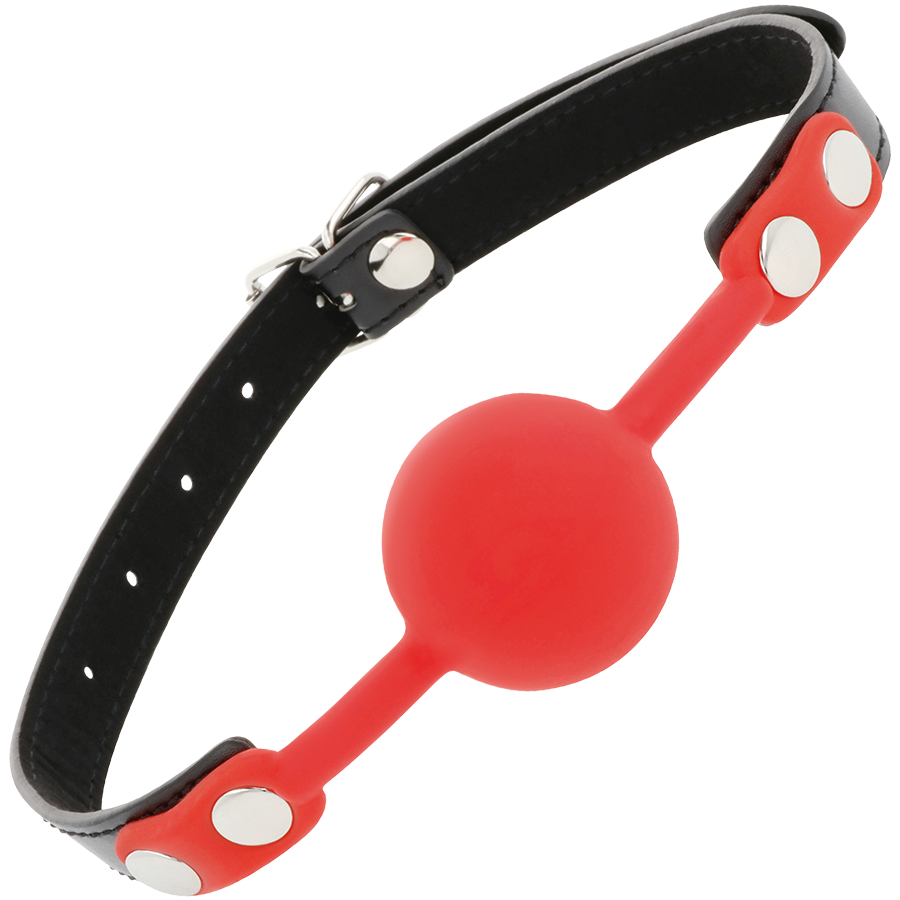 DARKNESS BONDAGE Bâillon Silicone Rouge — vue détaillée