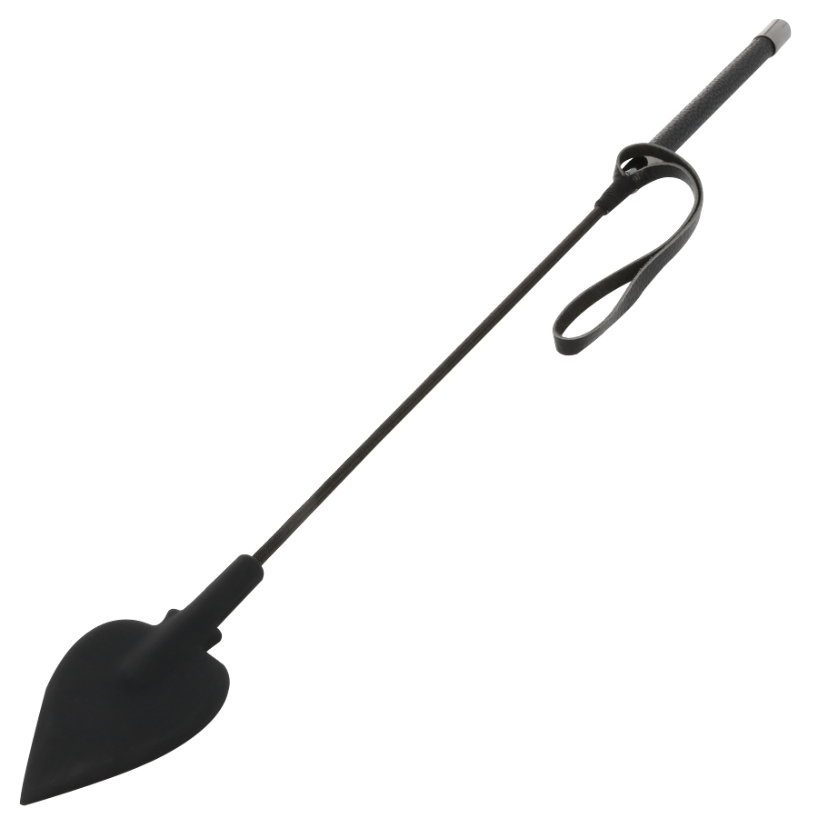 DARKNESS SENSATIONS Fouet Silicone Noir 60Cm - Aura Intime