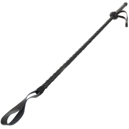DARKNESS SENSATIONS Fouet Bdsm Fétichiste Cuir 60Cm - Aura Intime