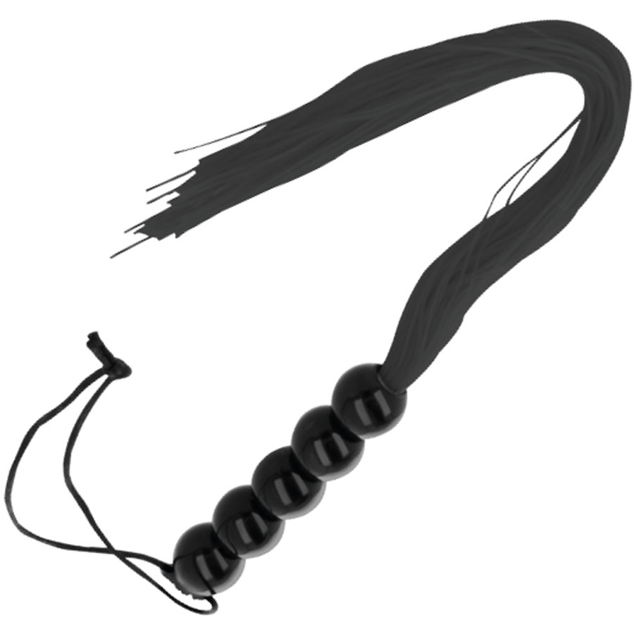 DARKNESS SENSATIONS Fouet Bondage Fin Noir - Aura Intime