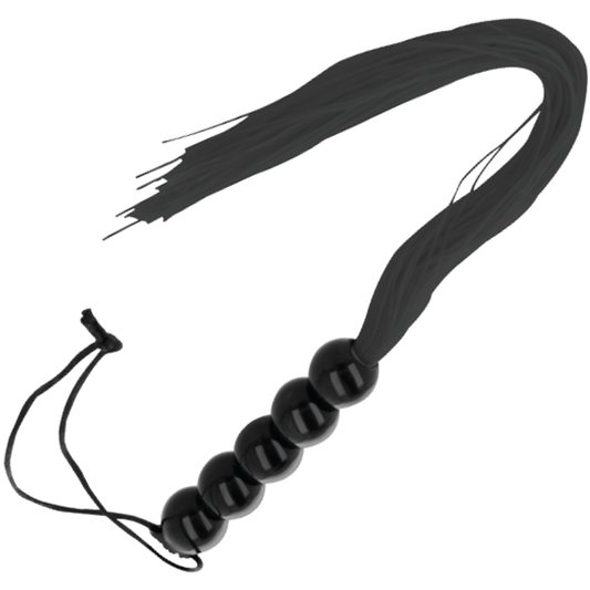 DARKNESS SENSATIONS Fouet Bondage Fin Noir - Aura Intime