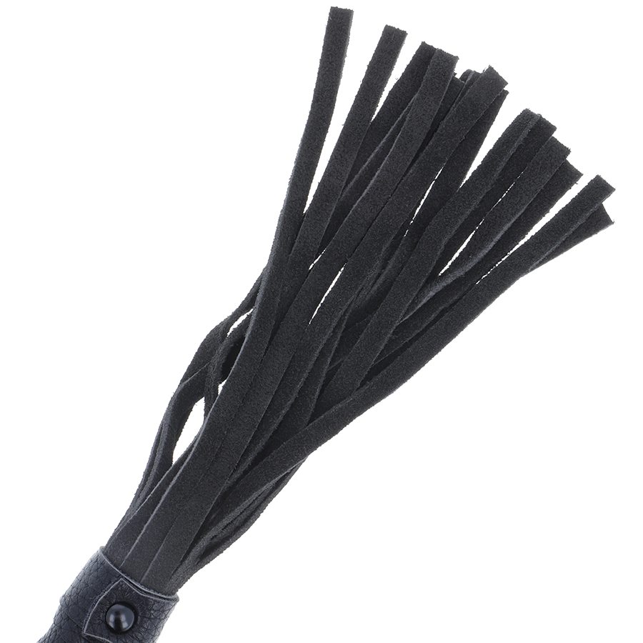 DARKNESS SENSATIONS Fouet Bondage Noir Manche Cuir — vue alternative