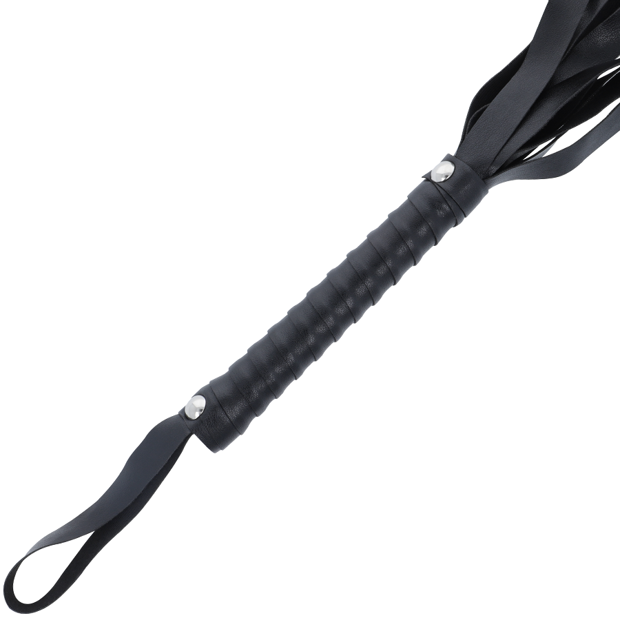 DARKNESS SENSATIONS Fouet Bondage Noir 51 Cm — vue détaillée