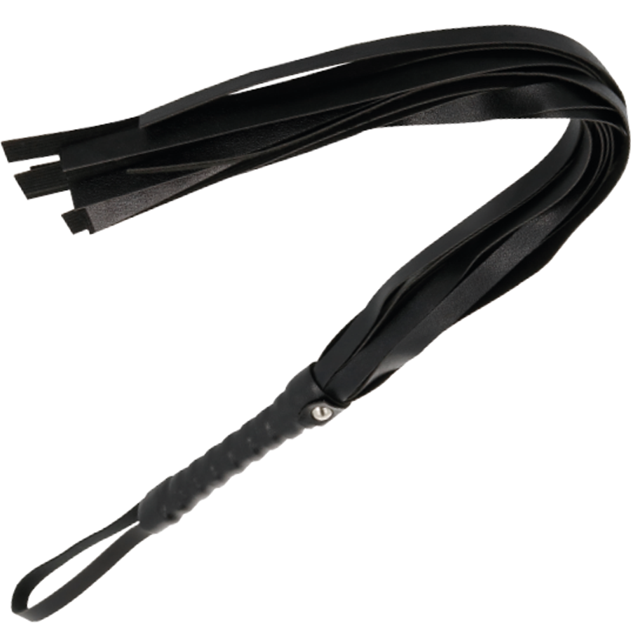 DARKNESS SENSATIONS Fouet Bondage Noir 45 Cm - Aura Intime