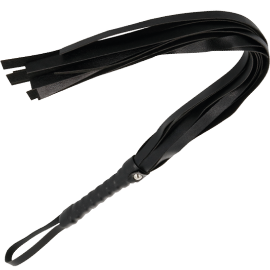DARKNESS SENSATIONS Fouet Bondage Noir 45 Cm - Aura Intime