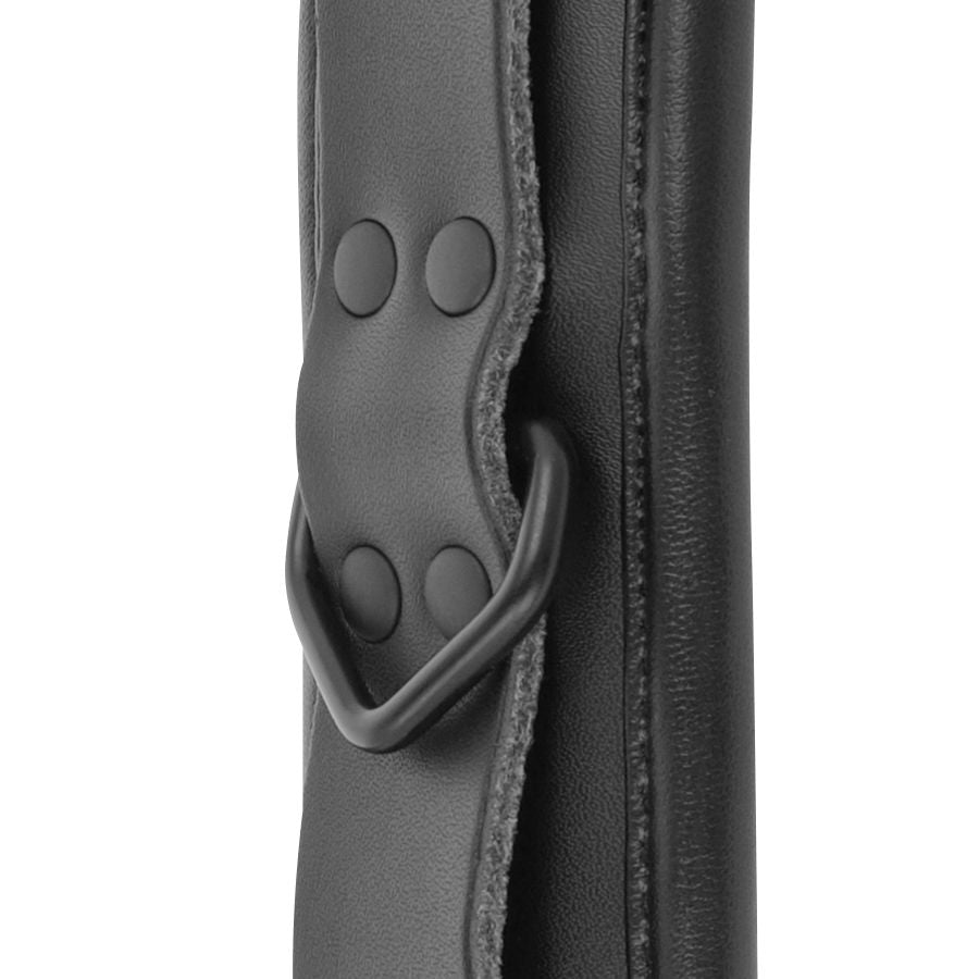 DARKNESS BONDAGE Menottes Réglables Cuir Noir — accessoires inclus