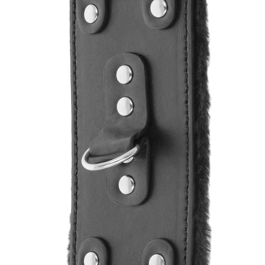 DARKNESS BONDAGE Menottes Ajustables Cuir Noir Doublure — vue alternative