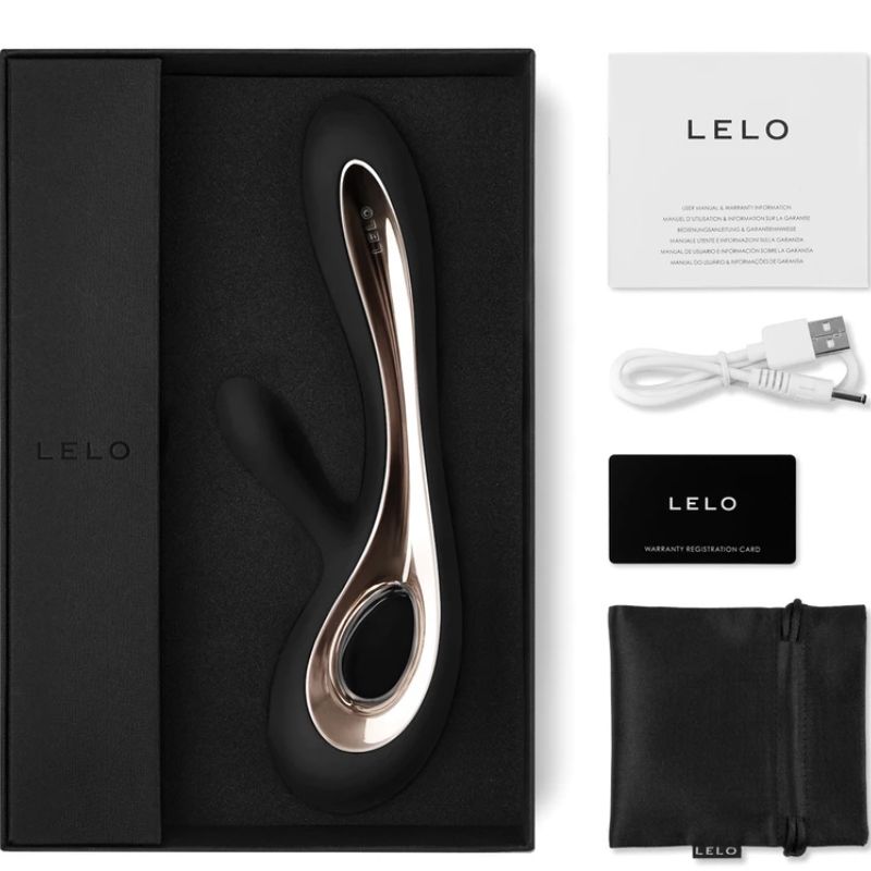 LELO VIBRATEUR SORAYA 2 LAPIN NOIR — vue détaillée