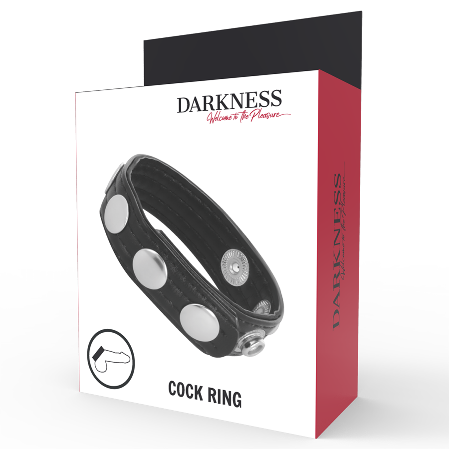 DARKNESS SENSATIONS ANNEAU DÉRECTION CUIR — vue arrière