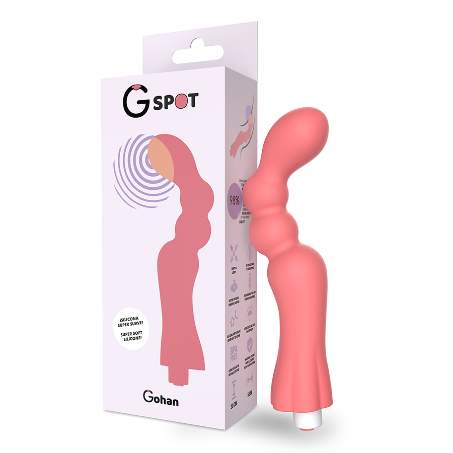 G-SPOT Gohan Vibrateur Lumière Rouge - Aura Intime