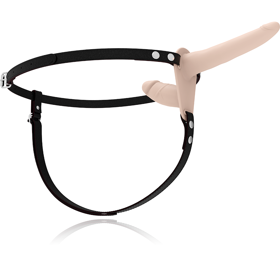 FETISH SUBMISSIVE HARNESS DOUBLE PÉNÉTRATION CHAIR — vue arrière