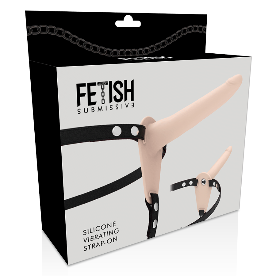FETISH SUBMISSIVE HARNESS - Vibrateur Silicone Flesh 15 Cm
