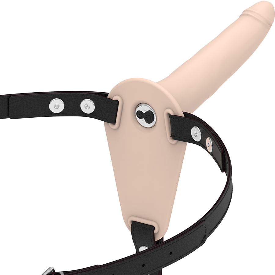 FETISH SUBMISSIVE HARNESS VIBRATEUR SILICONE FLESH 15 CM - Aura Intime