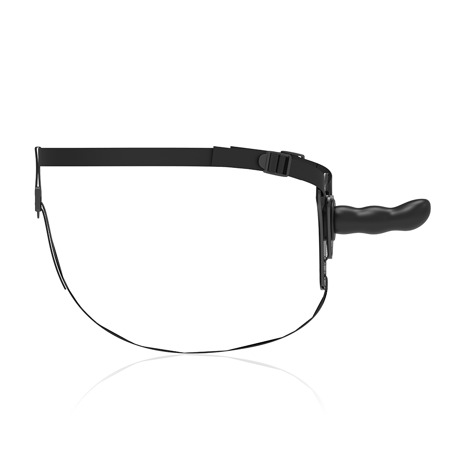 FETISH SUBMISSIVE HARNESS SILICONE NOIR POINT G 16 CM — vue arrière