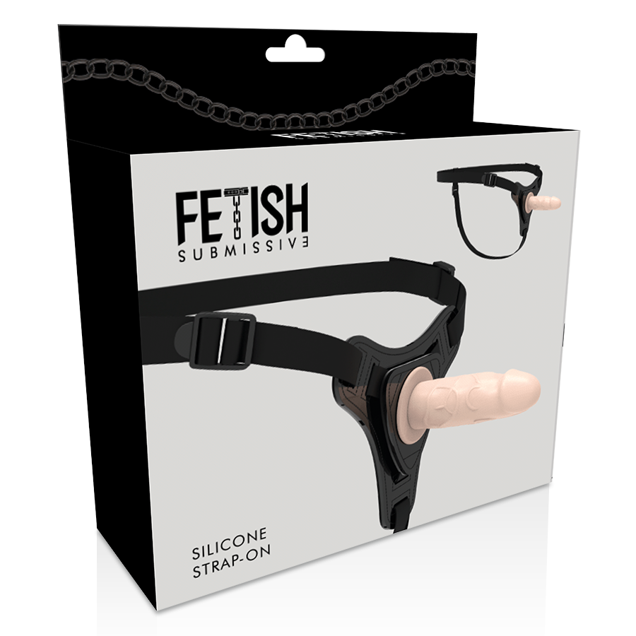 FETISH SUBMISSIVE HARNESS SILICONE CHAIR RÉALISTE 12,5 CM — vue arrière