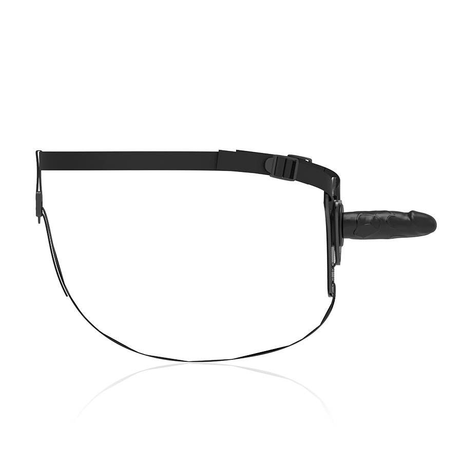 FETISH SUBMISSIVE HARNESS SILICONE NOIR RÉALISTE 15 CM — vue alternative