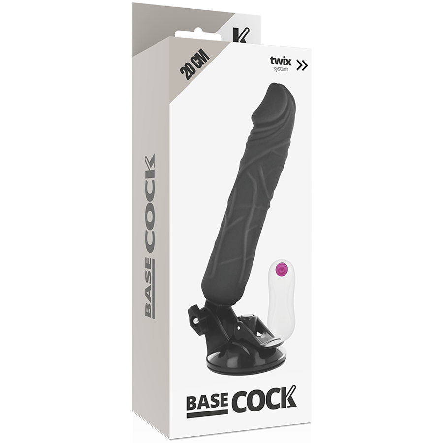 BASECOCK Vibrateur Réaliste Télécommande Noir 20 Cm -O- 4 Cm — vue alternative