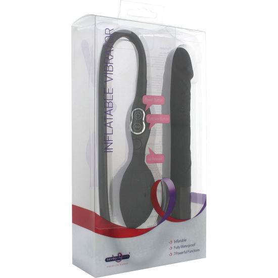 SEVEN CREATIONS Vibrateur Gonflable Noir — vue détaillée