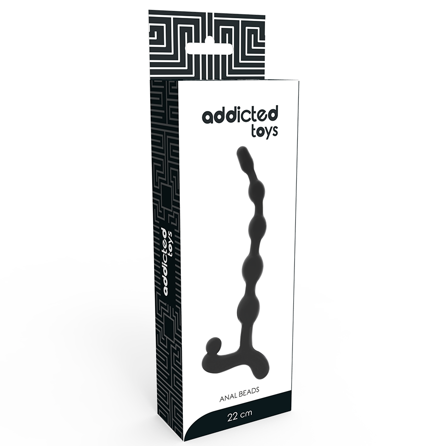 ADDICTED TOYS Balles Anal 22 Cm Noir — accessoires inclus
