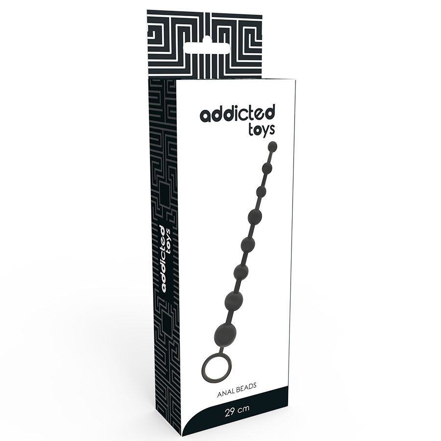 ADDICTED TOYS Billes Anal 29 Cm Noir — accessoires inclus