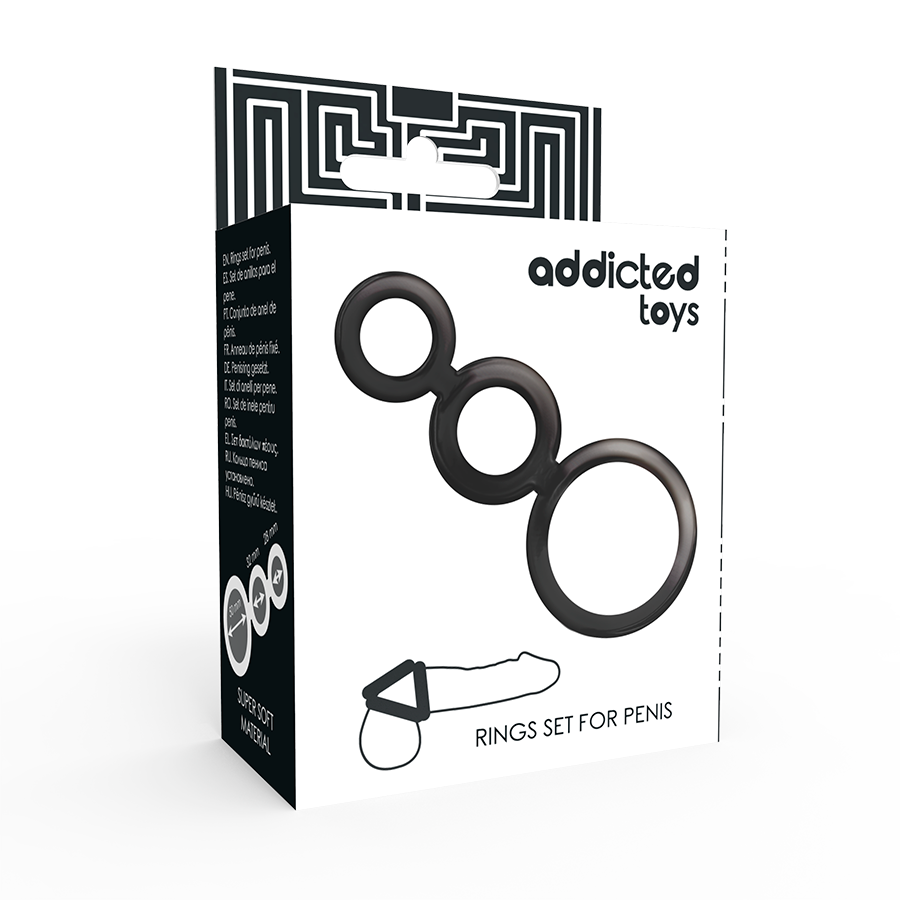 ADDICTED TOYS Ensemble Danneau Pénis - Fumé — vue arrière