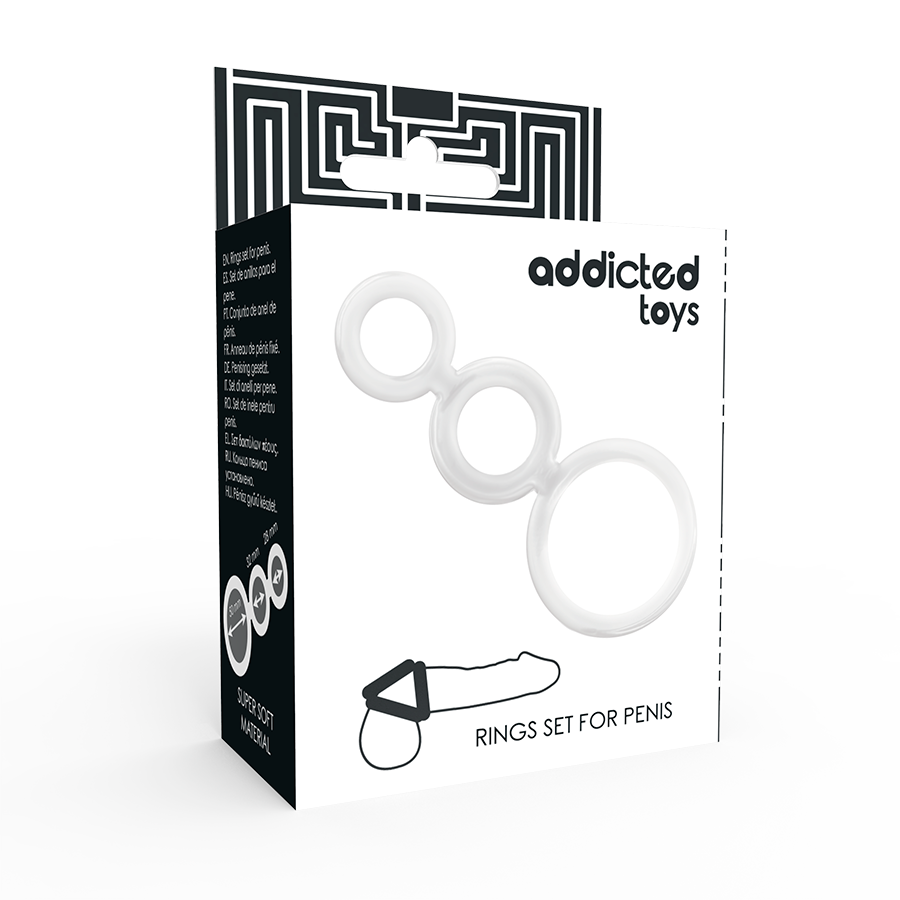 ADDICTED TOYS Ensemble Danneau Pénis Transparent — vue arrière