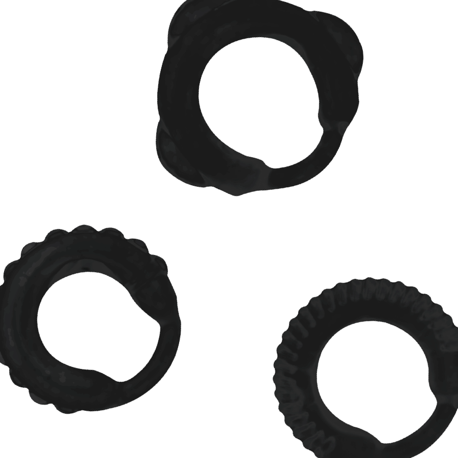 ADDICTED TOYS Ensemble C-Ring Noir — vue alternative