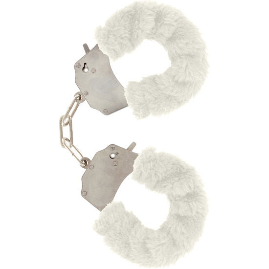 TOYJOY Manchettes Furry Fun Bondage Blanc - Aura Intime