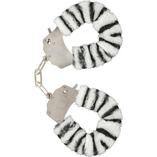 TOYJOY Manchettes Furry Fun Bondage Zèbre - Aura Intime