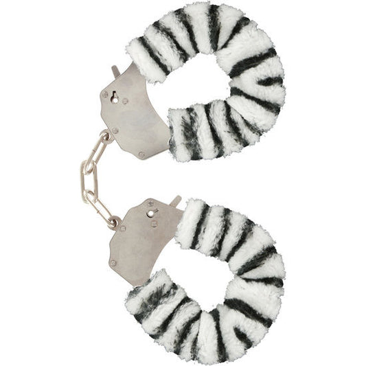 TOYJOY Manchettes Furry Fun Bondage Zèbre - Aura Intime
